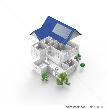 3D houses and buildings 94460105