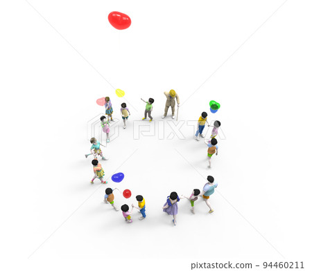 children and people in a circle 94460211