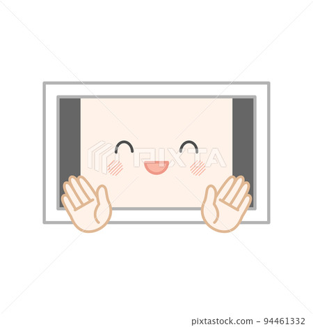 laughing anthropomorphic tablet laughing anthropomorphic tablet 94461332