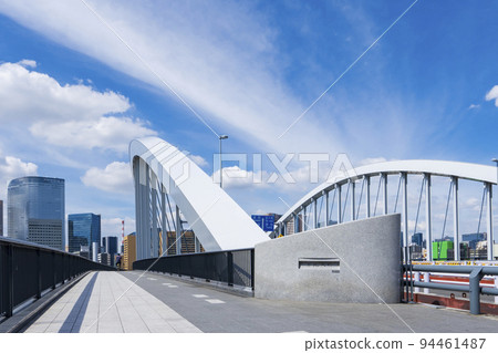 [東京]築地橋和隅田川的風景 94461487