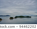 Full view of Angel Road in the early morning, Shodoshima, Kagawa Prefecture 94462202