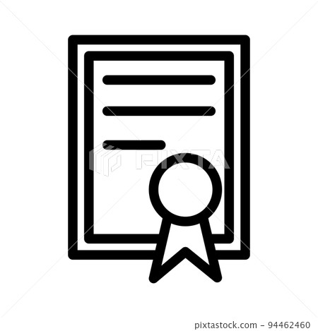 Illustration Vector graphic of Certificate icon Illustration Vector graphic of Certificate icon 94462460