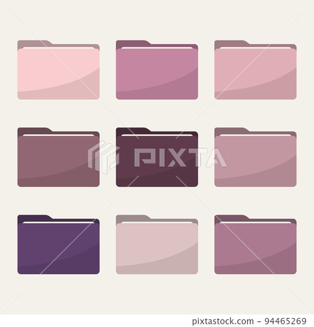 Folder icons set. All type of document, file formats vector illustration symbols collection. Computer folder, folders sign Folder icons set. All type of document, file formats vector illustration symbols collection. Computer folder, folders sign 94465269