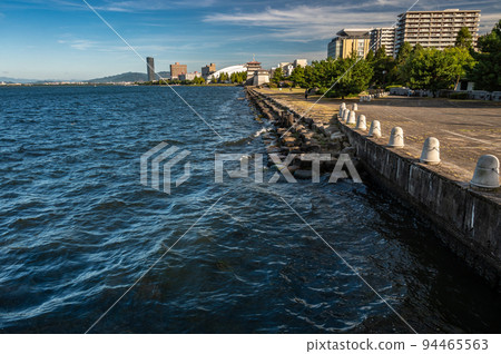 Lake Biwa Hamaotsu Shore Scenery 94465563