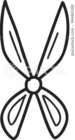 Hand Drawn scissors illustration 94466306