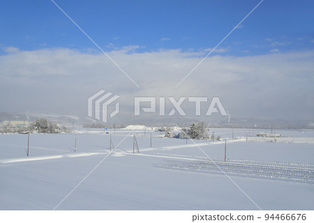Hokkaido in winter 2021, scenery from Nayoro-Bifuka Road Hokkaido in winter 2021, scenery from Nayoro-Bifuka Road 94466676