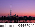 城市日落 94467049