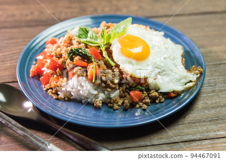 Thai food ~ gapao rice ~ Thai food ~ gapao rice ~ 94467091