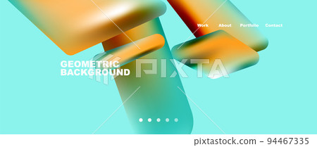 Colorful geometric background landing page. Vector illustration for wallpaper, banner, background, leaflet, catalog, cover, flyer 94467335