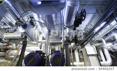 Industrial zone, Steel pipelines, valves and pumps Industrial zone, Steel pipelines, valves and pumps 94468207