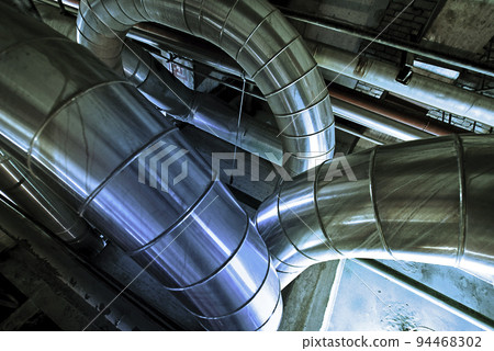 different size and shaped pipes and valves at a power plant different size and shaped pipes and valves at a power plant 94468302