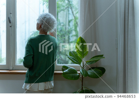 Sad senior woman (anxiety, trouble, stress) Sad senior woman (anxiety, trouble, stress) 94468653