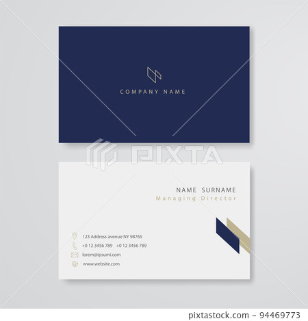 White business card flat design template White business card flat design template 94469773