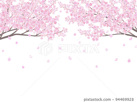 裝飾背景——仰望櫻花 94469928