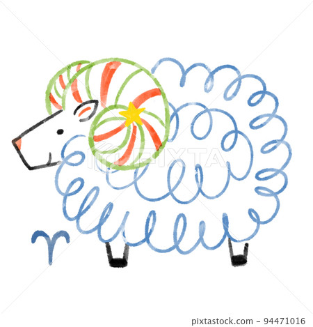 Aries illustrations 94471016