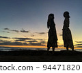 日落和剪影 94471820