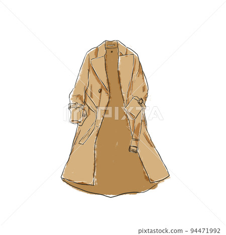 Trench coat watercolor 94471992