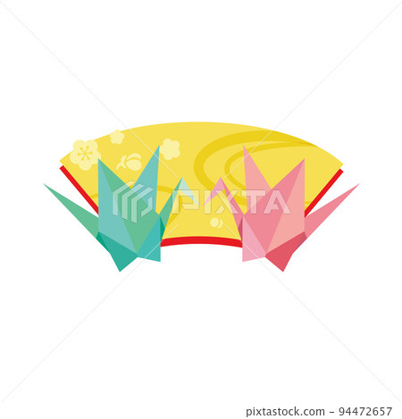 Illustration of two paper cranes Illustration of two paper cranes 94472657