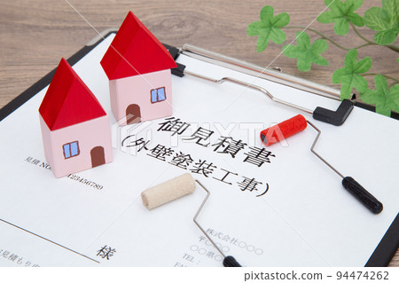 房屋外牆粉刷工作的估計圖像 94474262