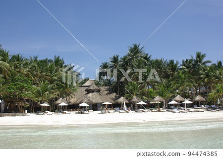 Scenery of a resort hotel in the Philippines (resort hotel on Boracay Island) 94474385