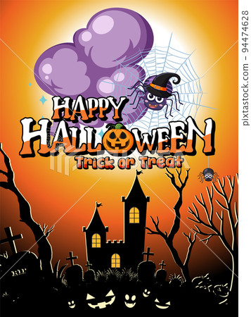 Happy Halloween Poster Template Happy Halloween Poster Template 94474628