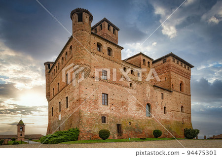 Grinzane Cavour Castel in Piedmont zone, Italy 94475301