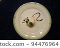 Dessert: peach mousse 94476964