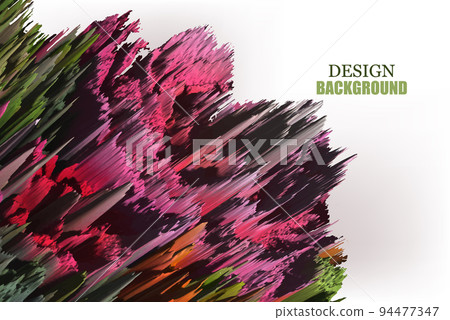 Abstract design geometric background of colored diagonally arranged lines 94477347