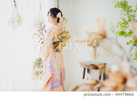 Pink kimono tie 94479668