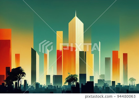 Addis Ababa abstract city 2d Anime illustration Addis Ababa abstract city 2d Anime illustration 94480063