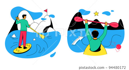 Motivation - modern colorful flat design style illustrations Motivation - modern colorful flat design style illustrations 94480172