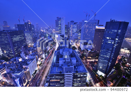 Blue hour night view from Osaka Ekimae 3rd Building Blue hour night view from Osaka Ekimae 3rd Building 94480972