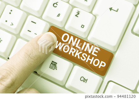 Hand writing sign Online Workshopshows of goods and commodities over the electronic websites. Business approach shows of goods and commodities over the electronic websites Hand writing sign Online Workshopshows of goods and commodities over the electronic websites. Business approach shows of goods and commodities over the electronic websites 94481120