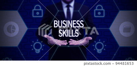 Inspiration showing sign Business SkillsAn ability to acquire systematic effort of job functions. Concept meaning An ability to acquire systematic effort of job functions 94481653