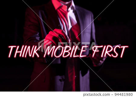 Text sign showing Think Mobile FirstEasy Handheld Device Accessible Contents 24 to 7 Handy. Word Written on Easy Handheld Device Accessible Contents 24 or7 Handy Text sign showing Think Mobile FirstEasy Handheld Device Accessible Contents 24 to 7 Handy. Word Written on Easy Handheld Device Accessible Contents 24 or7 Handy 94481980
