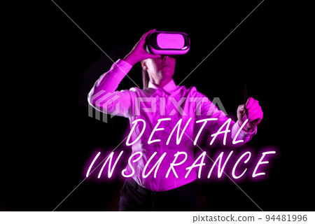 Conceptual caption Dental Insuranceform of health designed to pay portion or full of costs. Business concept form of health designed to pay portion or full of costs 94481996