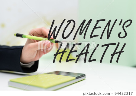 Conceptual caption Women s is HealthWomen's physical health consequence avoiding illness. Business showcase Women s is physical health consequence avoiding illness 94482317