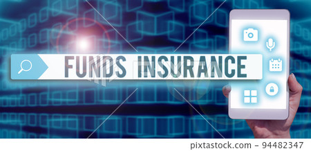 Handwriting text Funds InsuranceForm of collective investment offered an assurance policies. Conceptual photo Form of collective investment offered an assurance policies 94482347