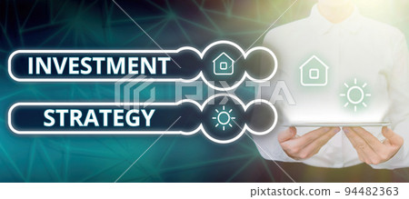 Conceptual display Investment Strategy. Internet Concept Set of Rules Procedures Behavior a Guide to an Investor 94482363