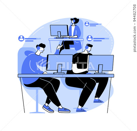 Gaming club isolated cartoon vector illustrations. Gaming club isolated cartoon vector illustrations. 94482708