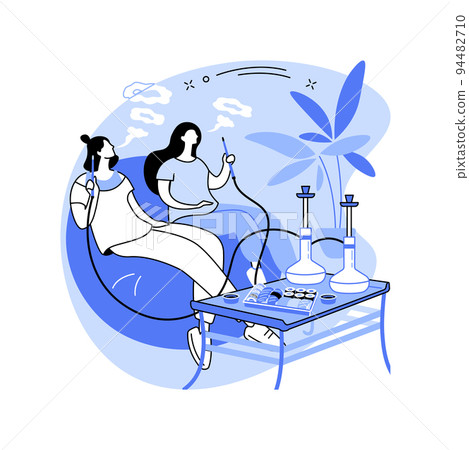 Hookah place isolated cartoon vector illustrations. Hookah place isolated cartoon vector illustrations. 94482710