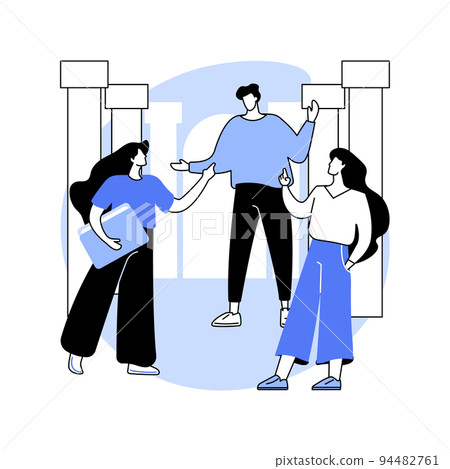 Sharing impressions isolated cartoon vector illustrations. Sharing impressions isolated cartoon vector illustrations. 94482761