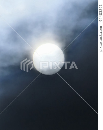 sun and dark clouds. dramatic blue, white storm cloud. pattern, wallpaper, banner, cover, mockup, for your design, vertical sun and dark clouds. dramatic blue, white storm cloud. pattern, wallpaper, banner, cover, mockup, for your design, vertical 94483291