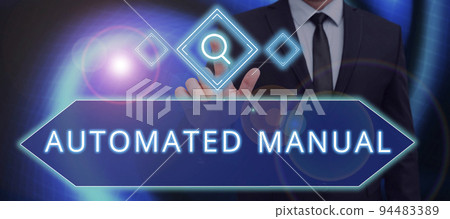 Writing displaying text Automated Manualas trigger shift and it can switch between moods easily. Concept meaning as trigger shift and it can switch between moods easily Writing displaying text Automated Manualas trigger shift and it can switch between moods easily. Concept meaning as trigger shift and it can switch between moods easily 94483389