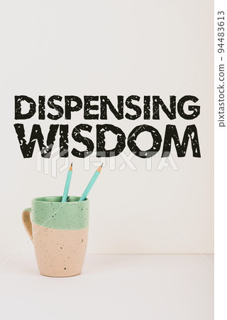 Inspiration showing sign Dispensing WisdomGiving intellectual facts on variety of subjects. Business showcase Giving intellectual facts on variety of subjects 94483613