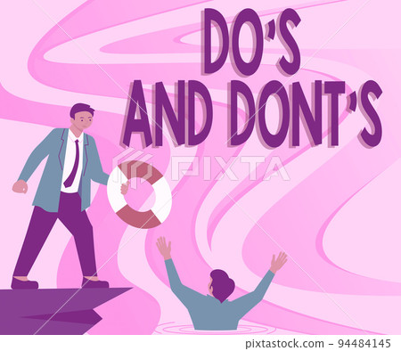 Inspiration showing sign Do s is And Don t notsTechnologically complication of making a decision. Business concept Technologically complication of making a decision 94484145