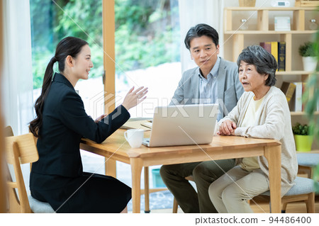 Senior couple Insurance Nursing care Inheritance Asset management Senior couple Insurance Nursing care Inheritance Asset management 94486400