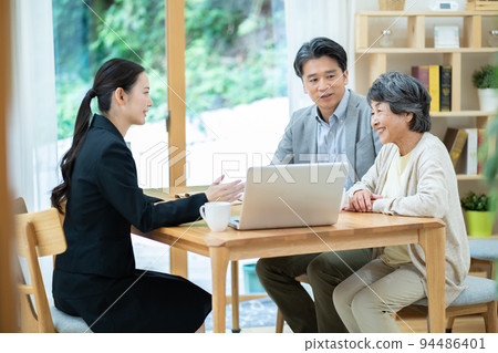 Senior couple Insurance Nursing care Inheritance Asset management Senior couple Insurance Nursing care Inheritance Asset management 94486401