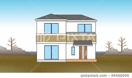 Built-for-sale housing and sky weather 94488049