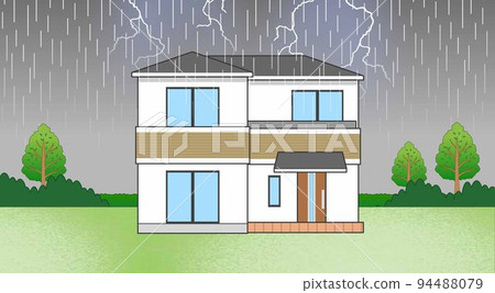 Built-for-sale housing and sky weather Built-for-sale housing and sky weather 94488079